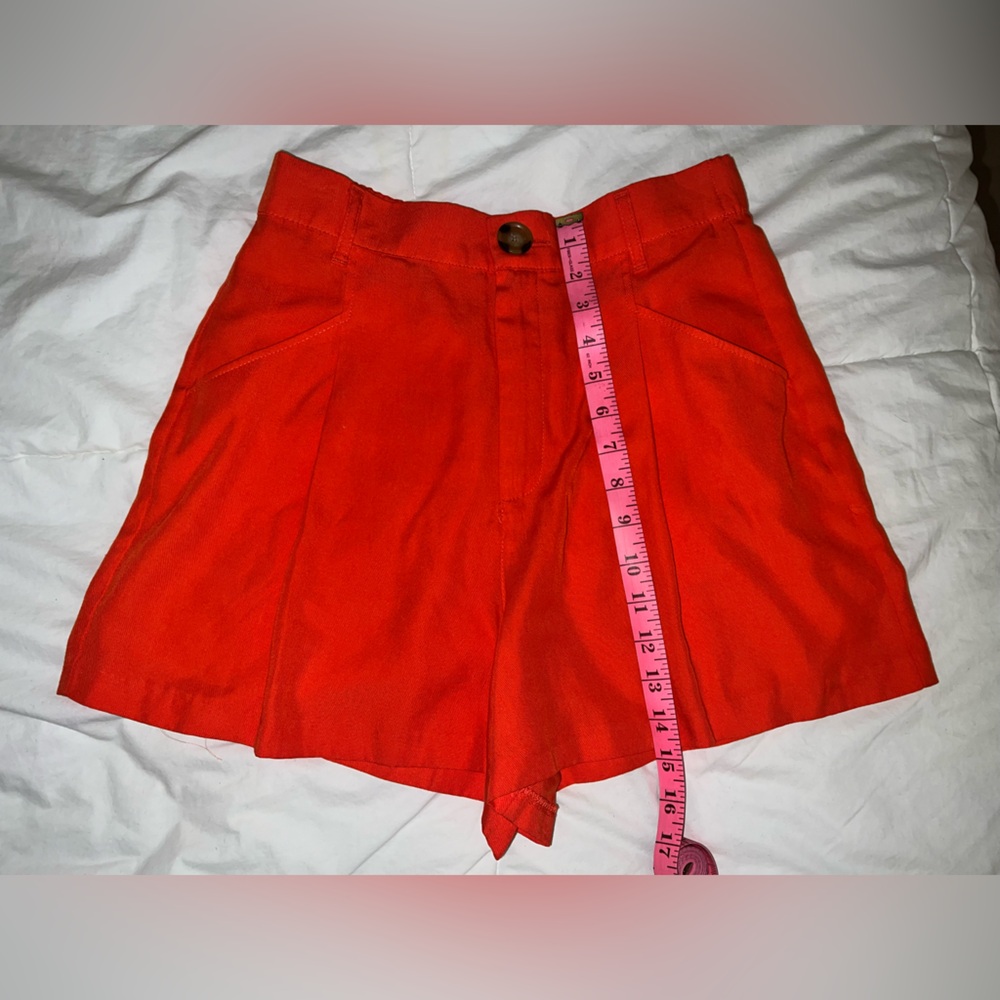 Zara Orange Shorts Size Small - Picture 6 of 9